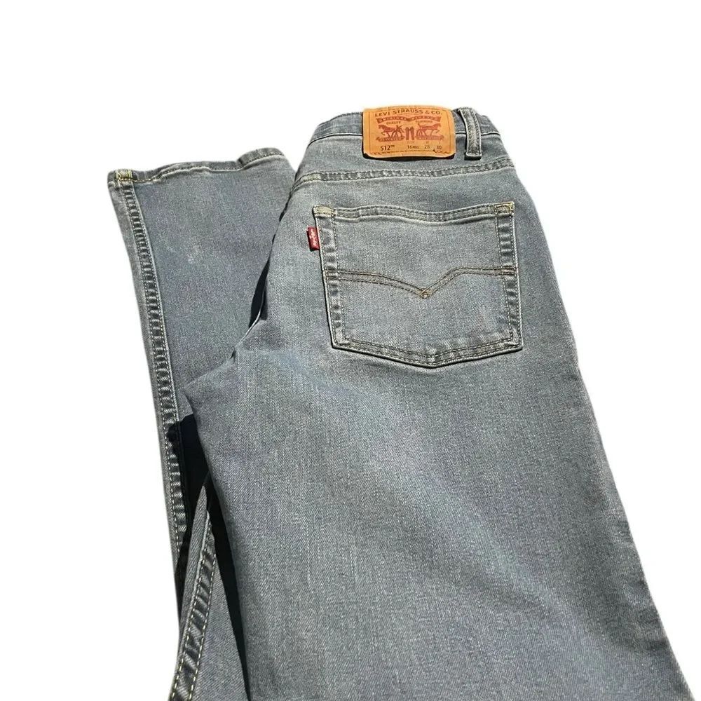 Levi's Boy’s Light Wash Slim Straight Jeans 512 16 reg